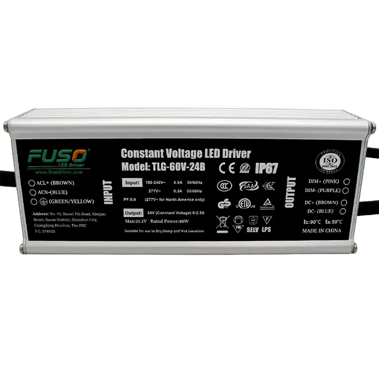 Warum sollten Sie sich für einen 24-V-60-W-Konstantspannungs-LED-Treiber mit hohem Leistungsfaktor entscheiden?