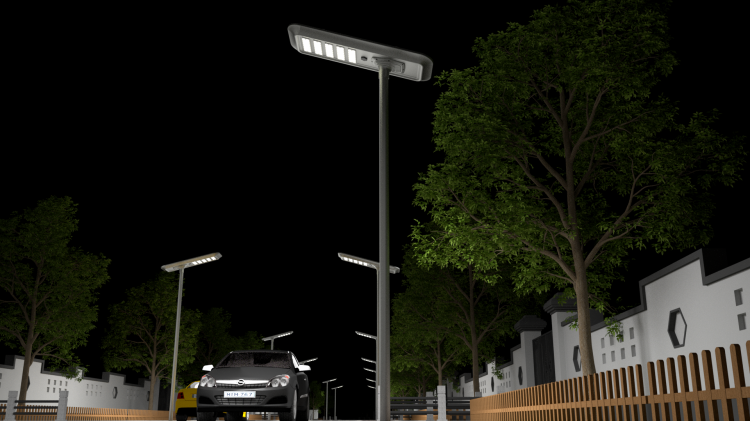 30w all in one solar street light