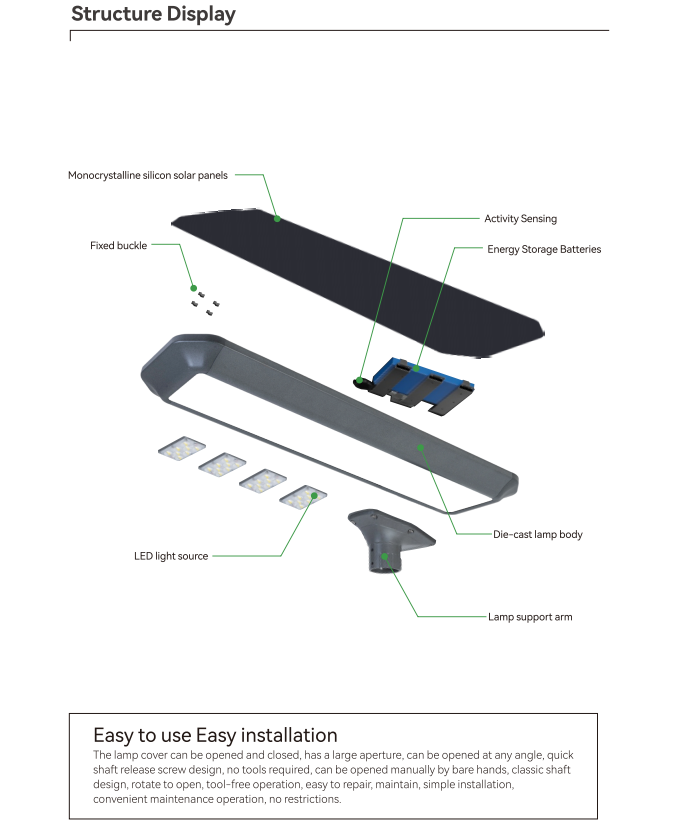 40w all in one solar street light