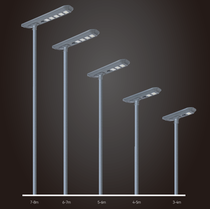 65w all in one solar street light